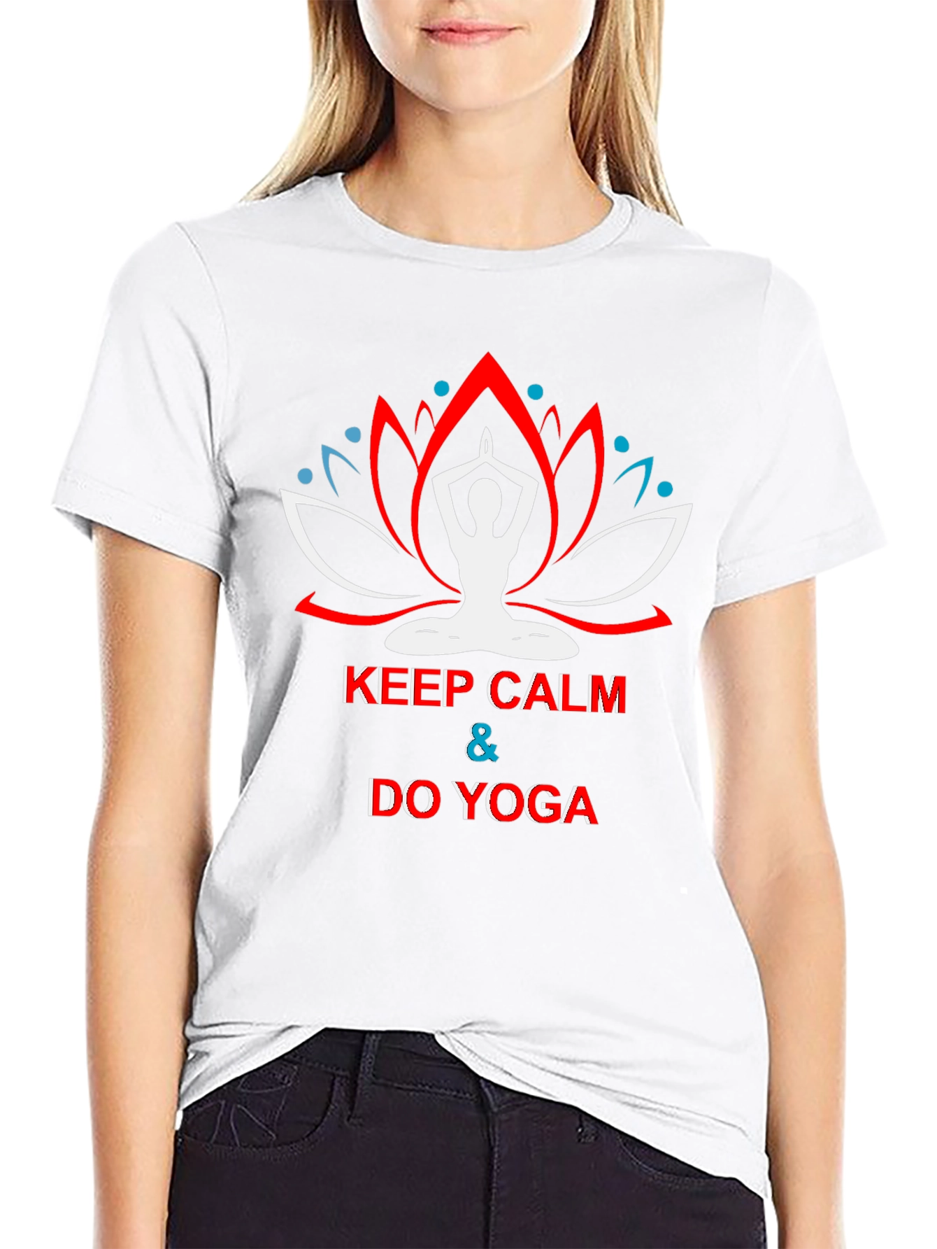 Keep Calm Do Yoga Black T-Shirt