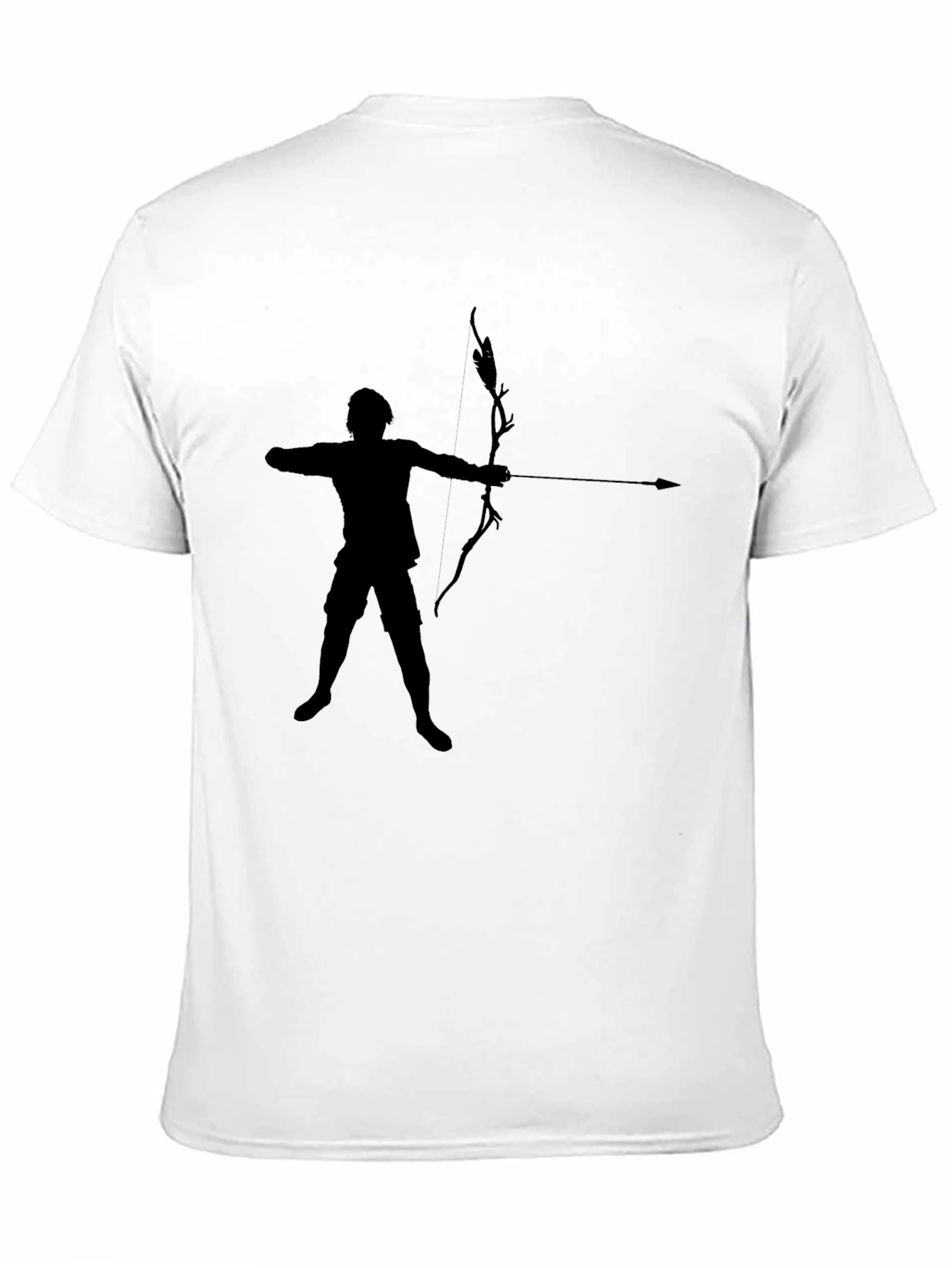 Archer Silhouette T-Shirt - Black Casual Tee