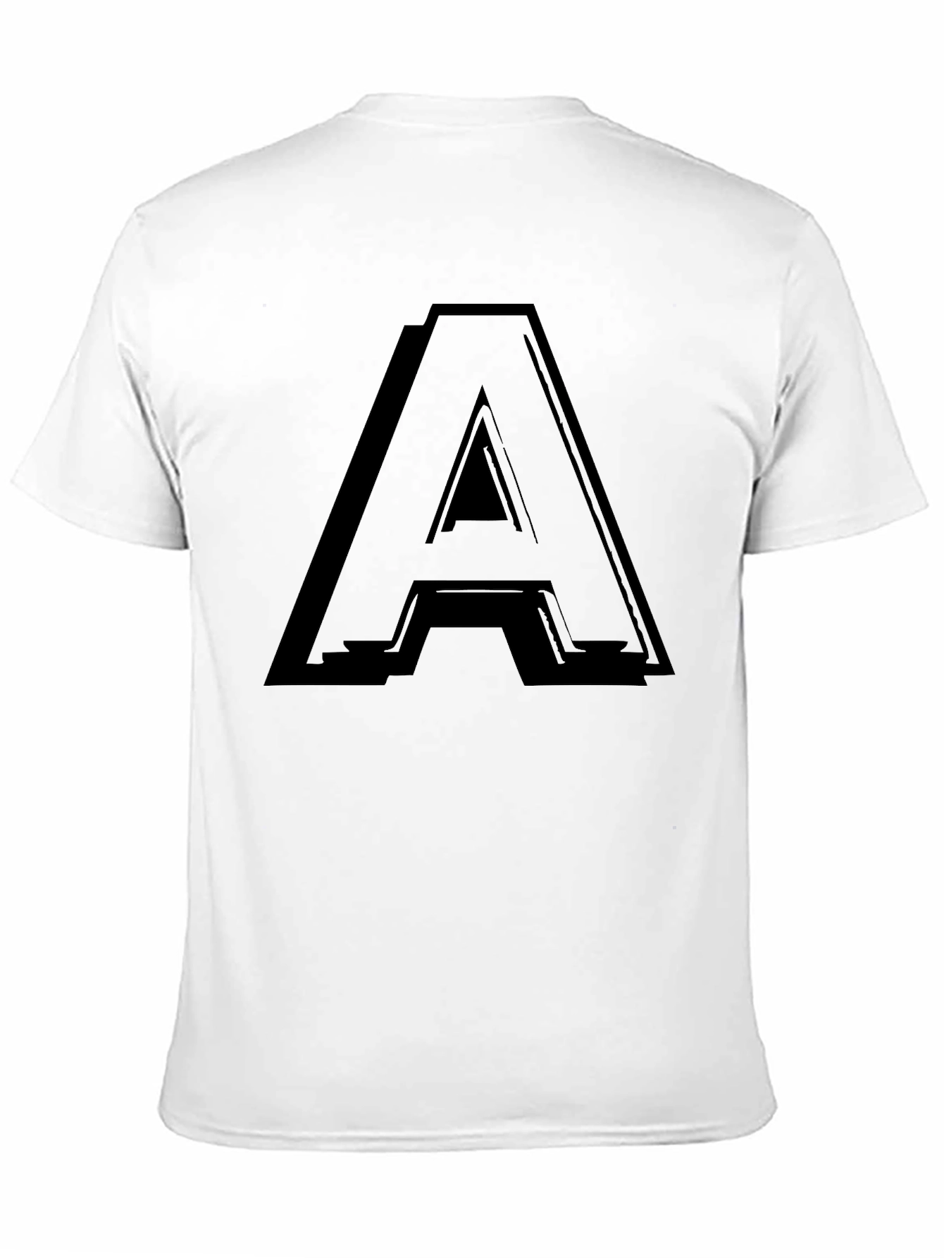 Bold A Graphic Black T-Shirt - Casual Style