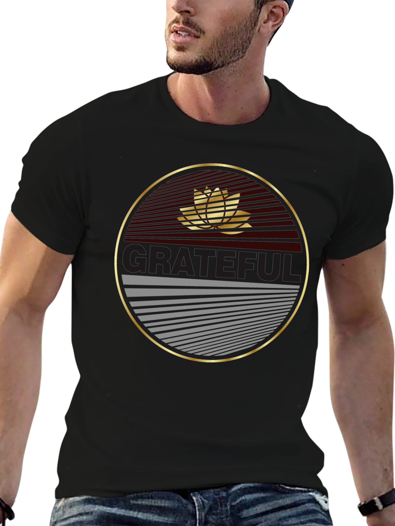Grateful Lotus Graphic Tee - Stylish Comfort