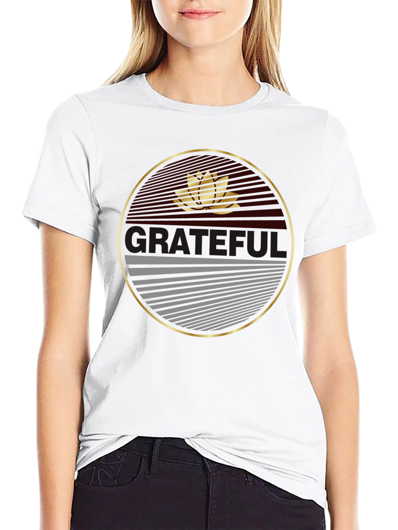 Grateful Lotus Graphic Tee - Stylish Comfort