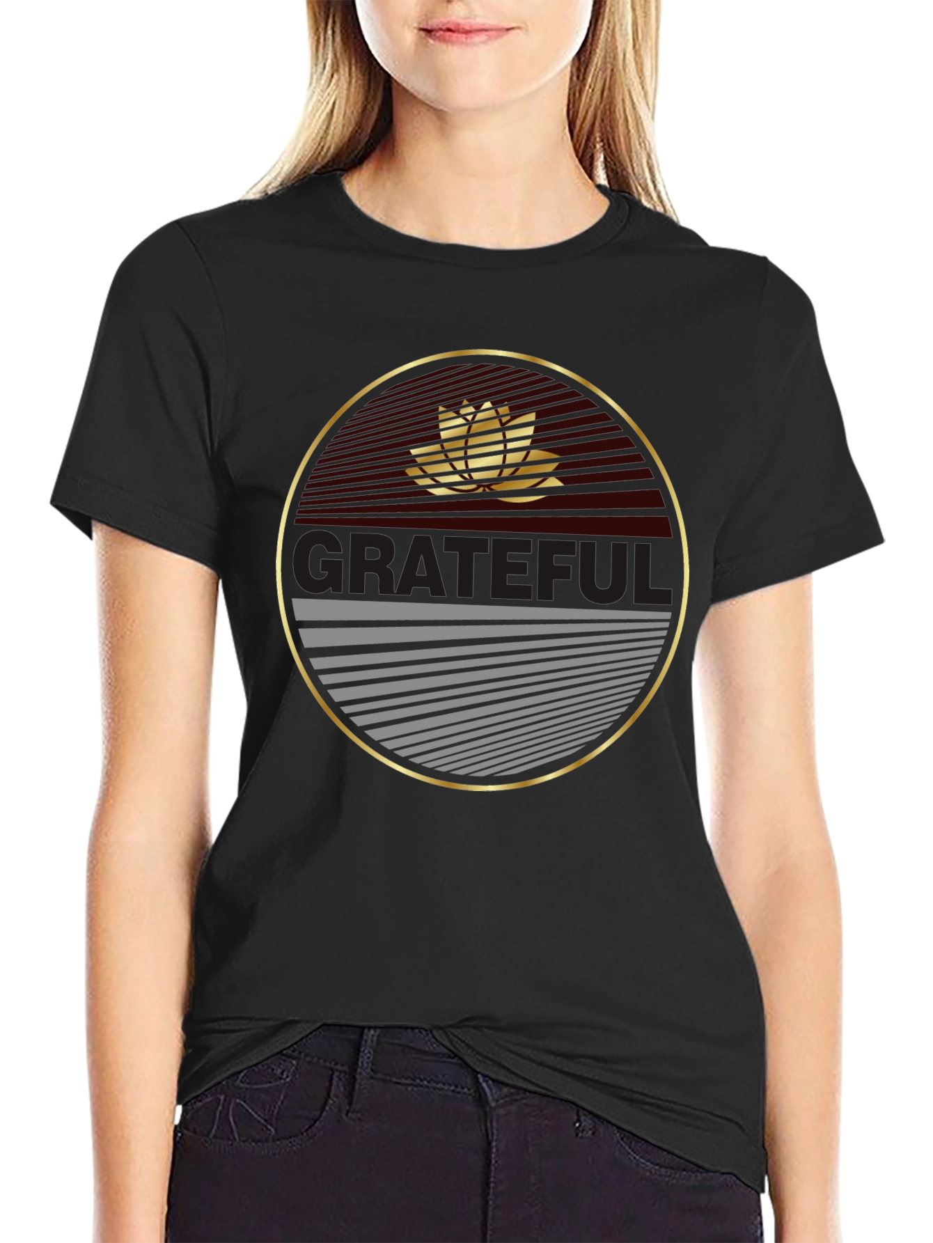 Grateful Lotus Graphic Tee - Stylish Comfort