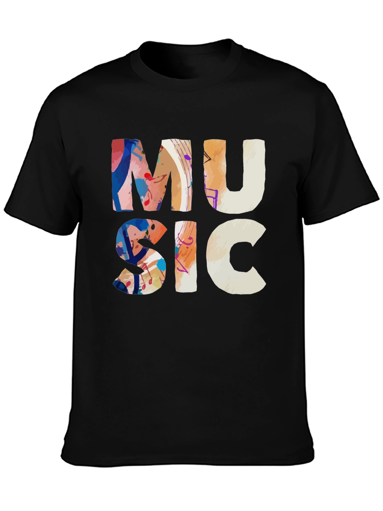 Music Graphic Tee - Artistic Design
