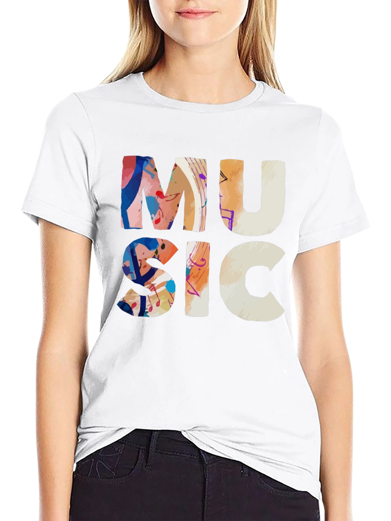 Music Graphic Tee - Artistic Design