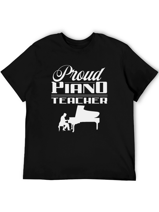 Proud Piano Teacher T-Shirt - Music Lover Tee