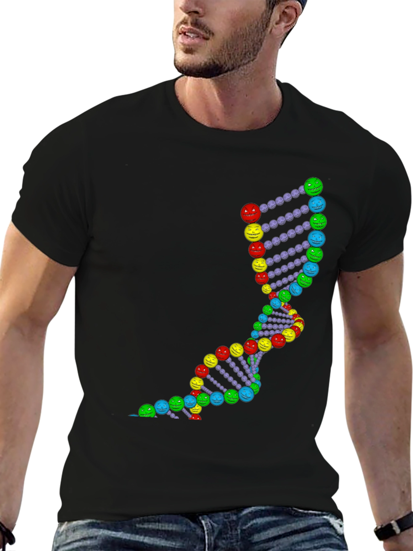 DNA Smile Face T-Shirt - Science Humor Tee