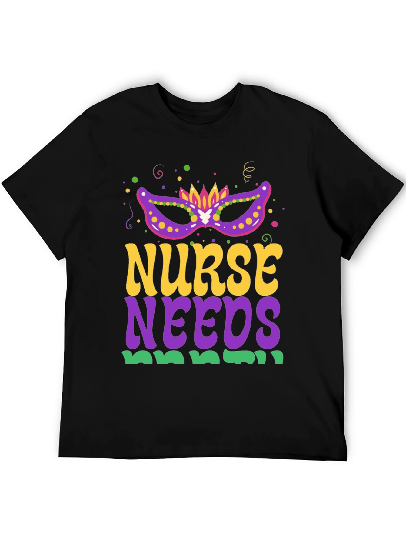 Nurse Needs Mardi Gras Tee
