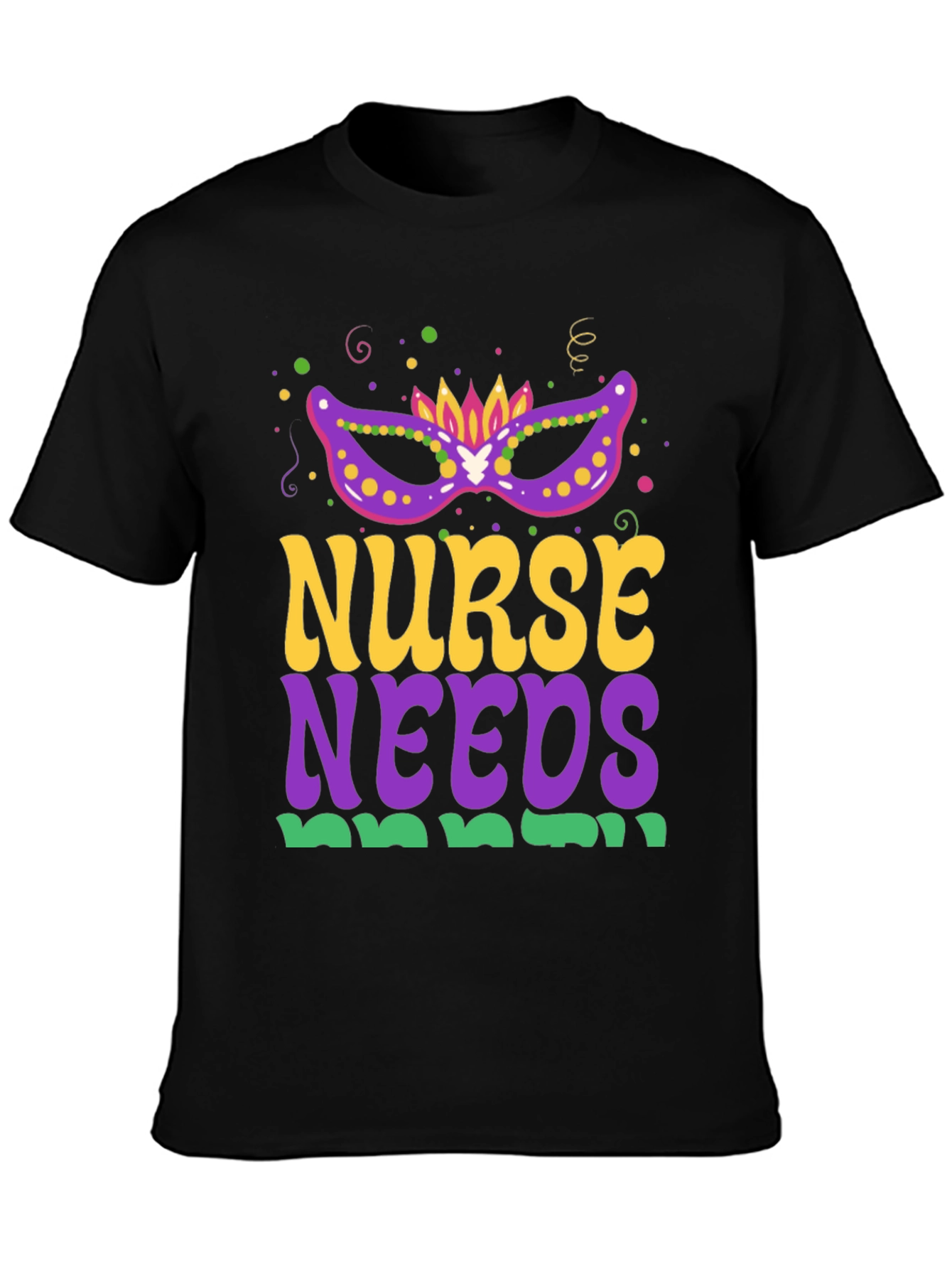 Nurse Needs Mardi Gras Tee