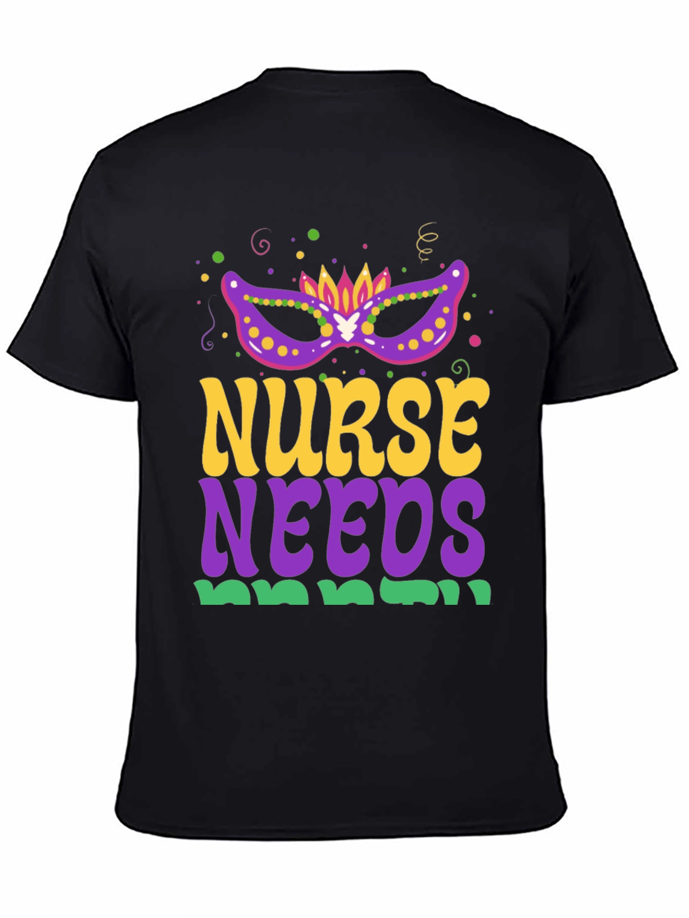 Nurse Needs Mardi Gras Tee