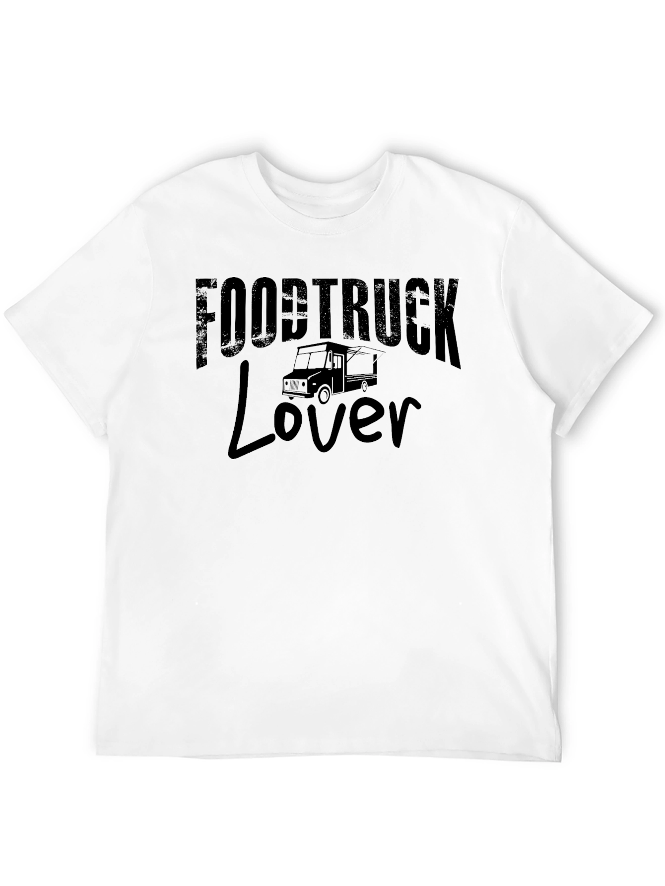 Food Truck Lover Black Graphic T-Shirt
