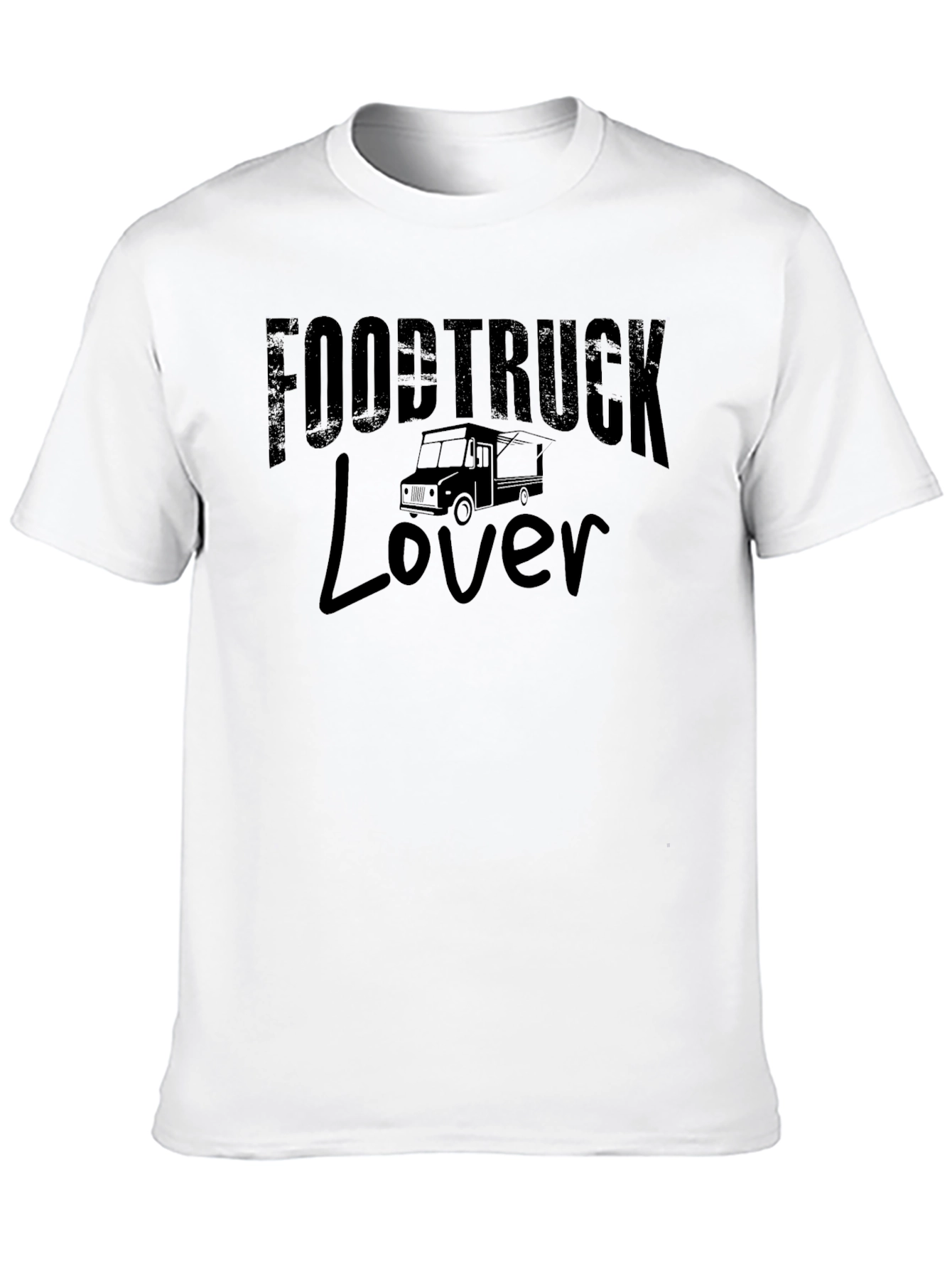 Food Truck Lover Black Graphic T-Shirt
