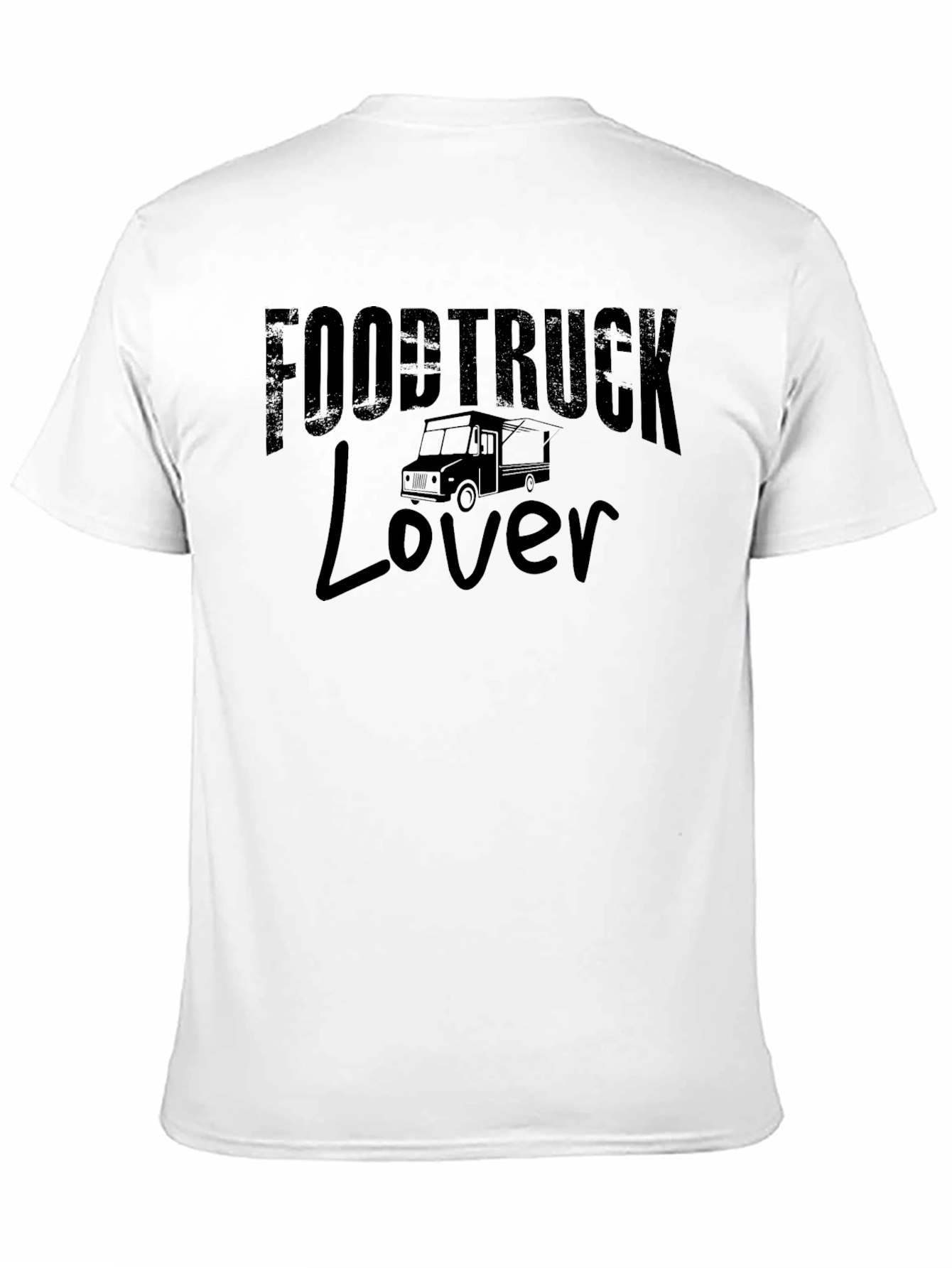 Food Truck Lover Black Graphic T-Shirt