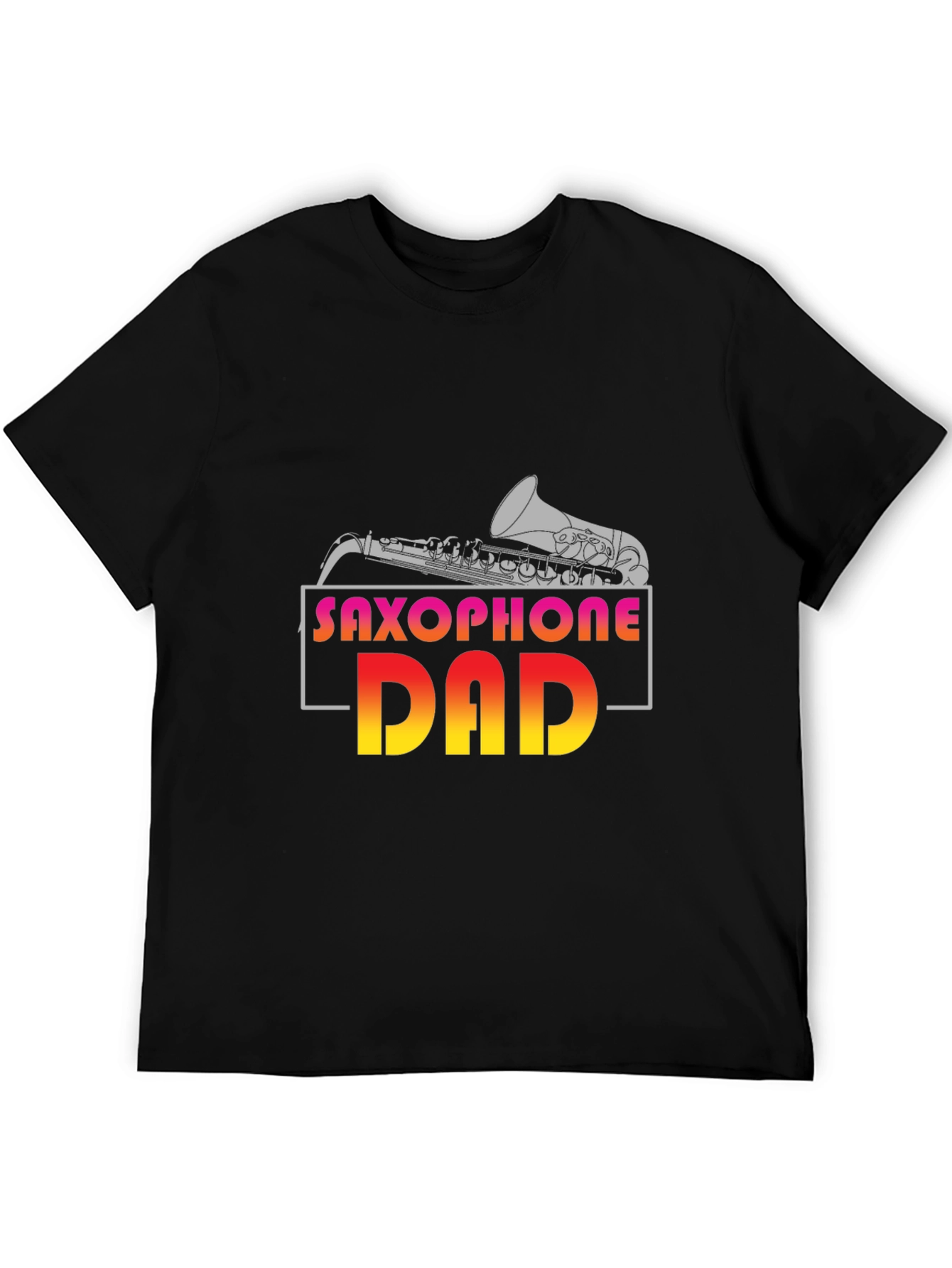 Saxophone Dad Graphic T-Shirt - Music Lover Gift