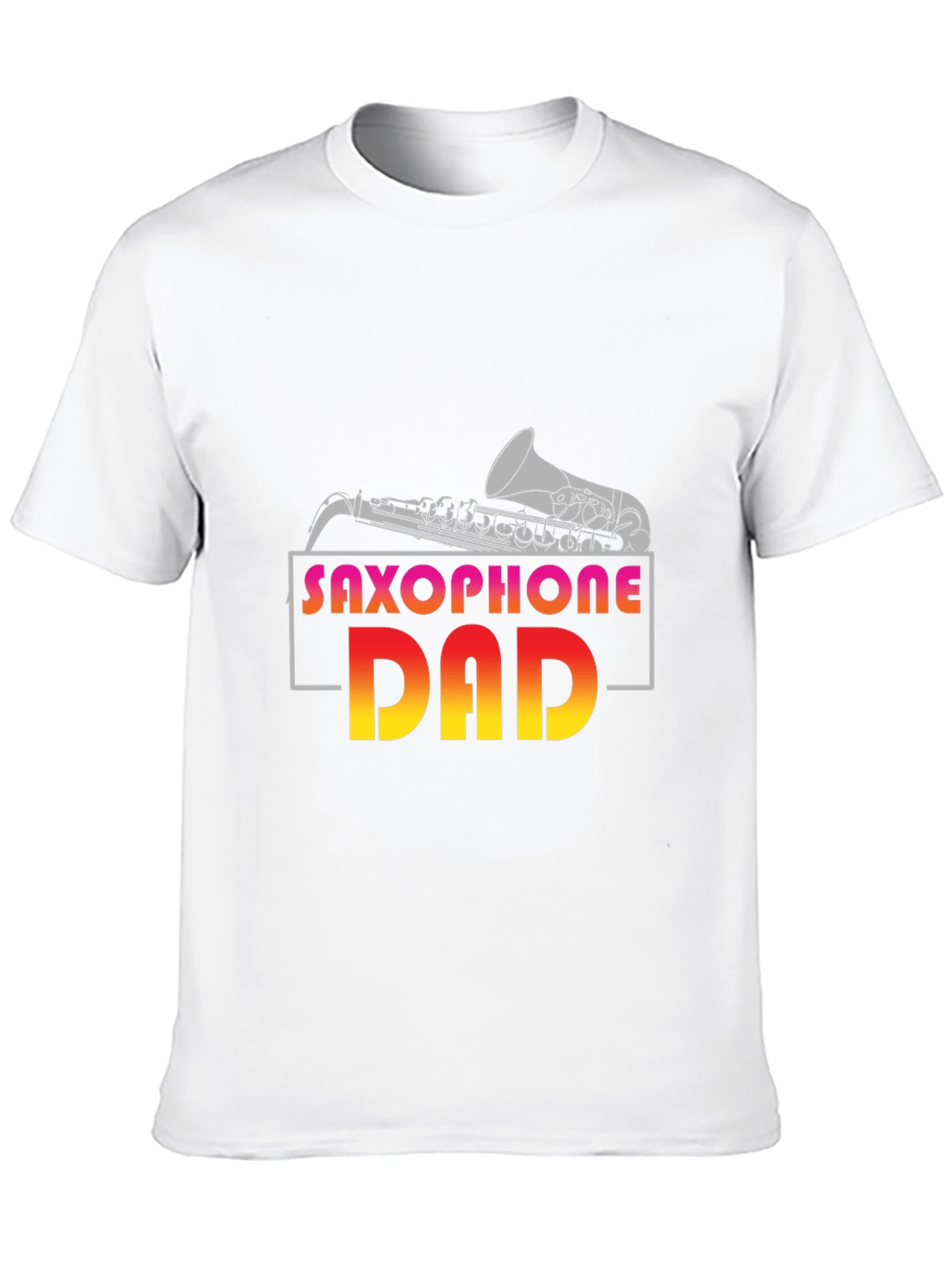 Saxophone Dad Graphic T-Shirt - Music Lover Gift
