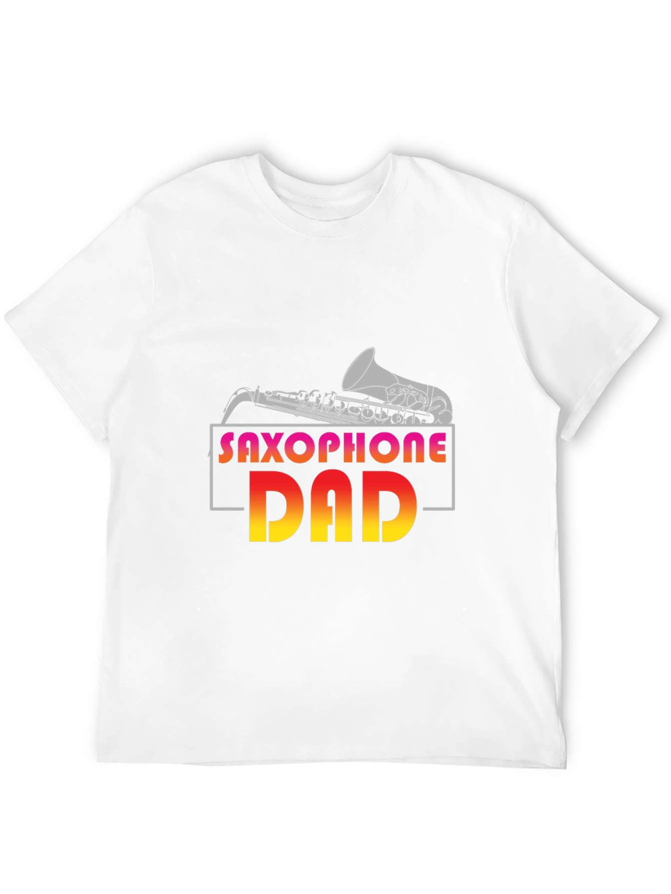 Saxophone Dad Graphic T-Shirt - Music Lover Gift