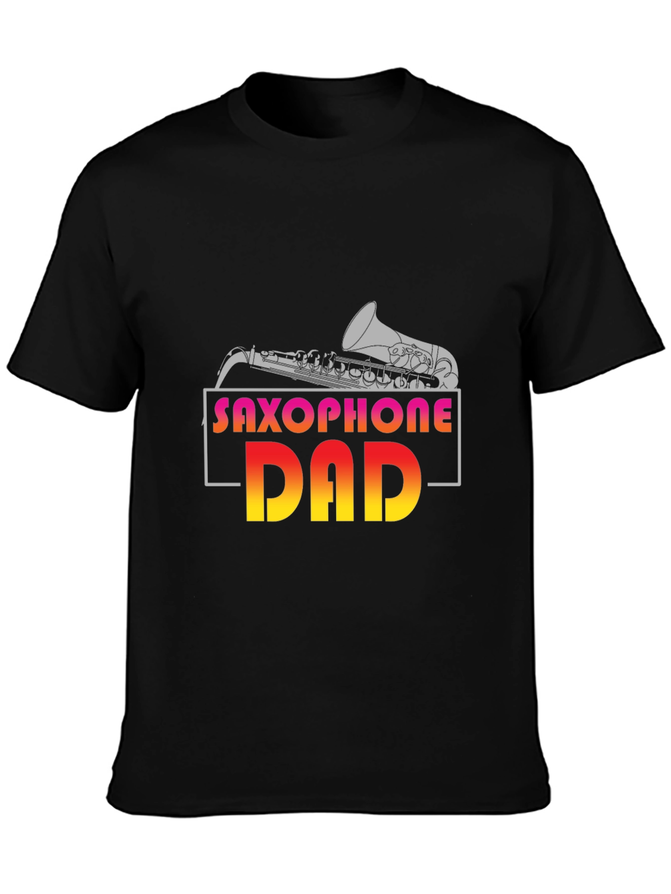 Saxophone Dad Graphic T-Shirt - Music Lover Gift