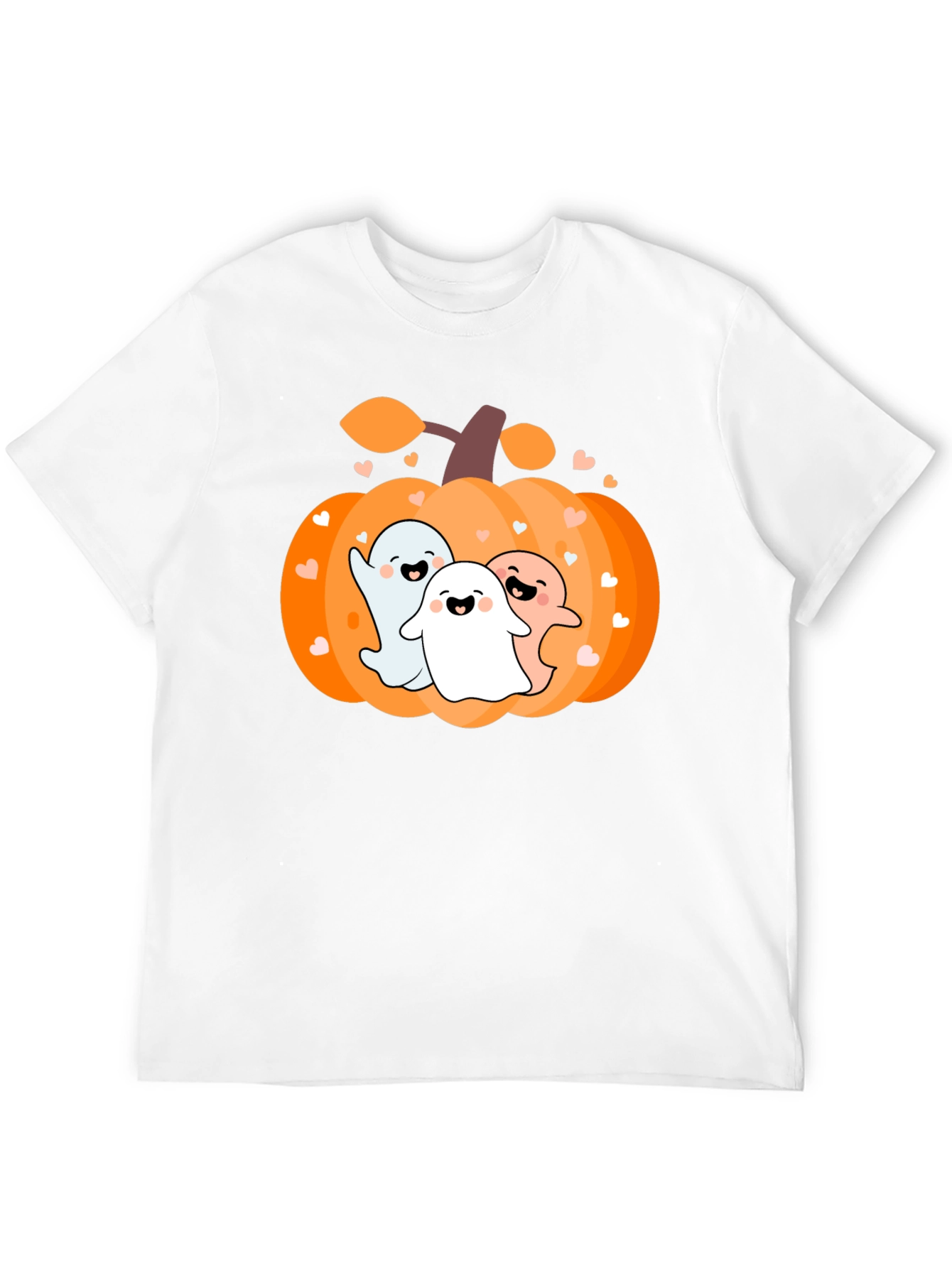 Cute Halloween Ghost Pumpkin T-Shirt