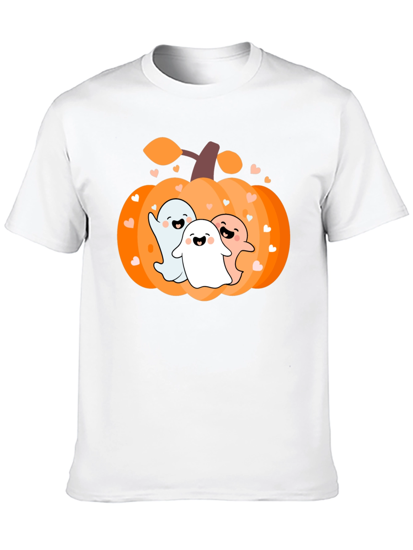 Cute Halloween Ghost Pumpkin T-Shirt