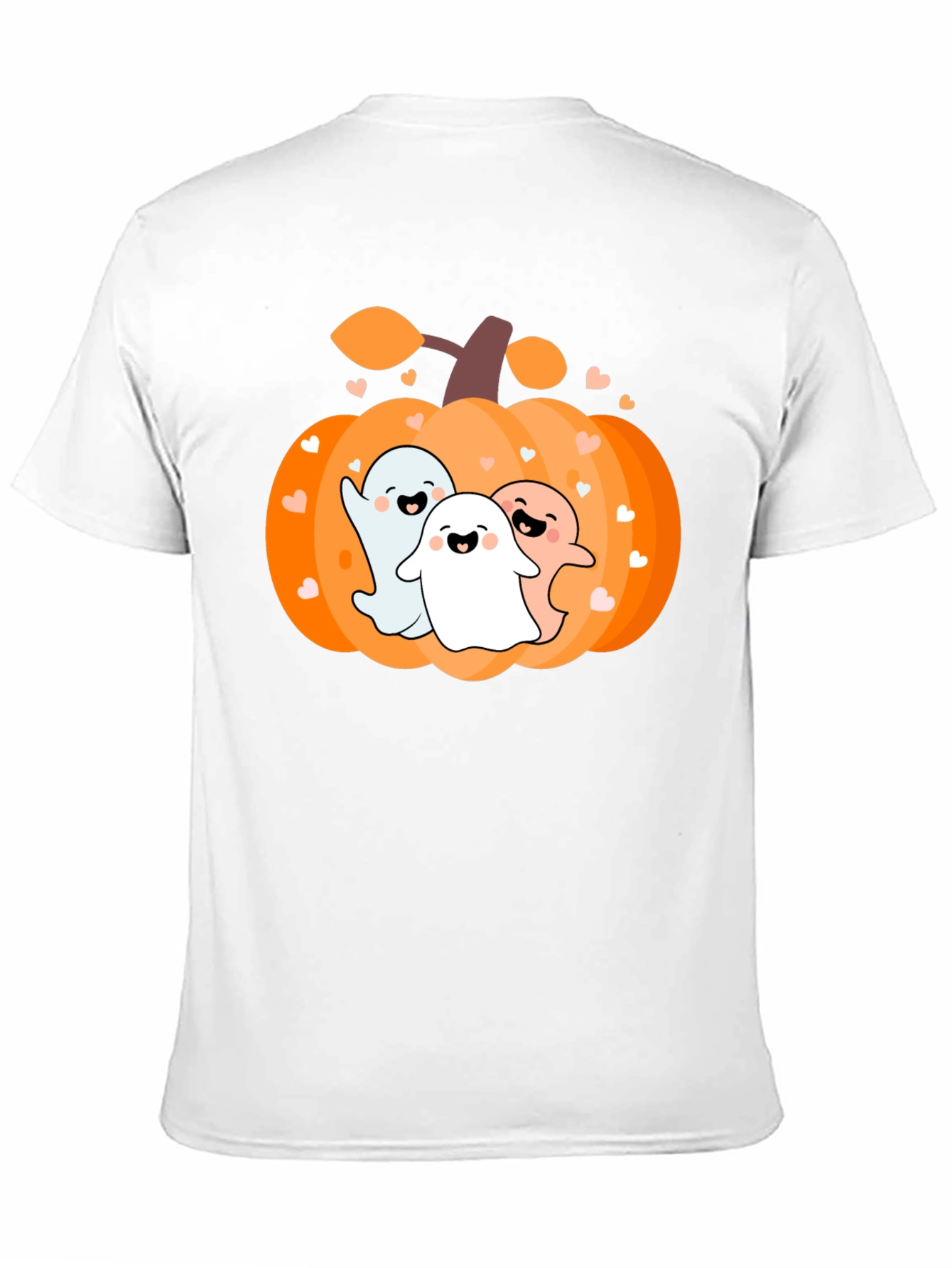 Cute Halloween Ghost Pumpkin T-Shirt