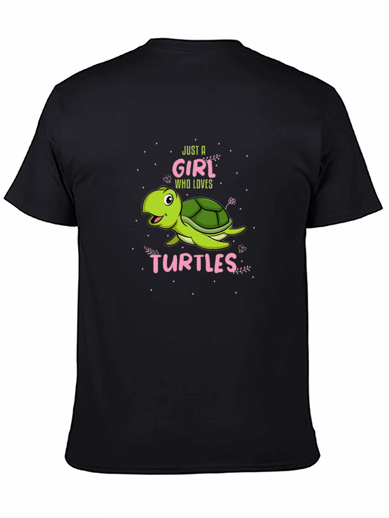 Girl Who Loves Turtles Graphic T-Shirt