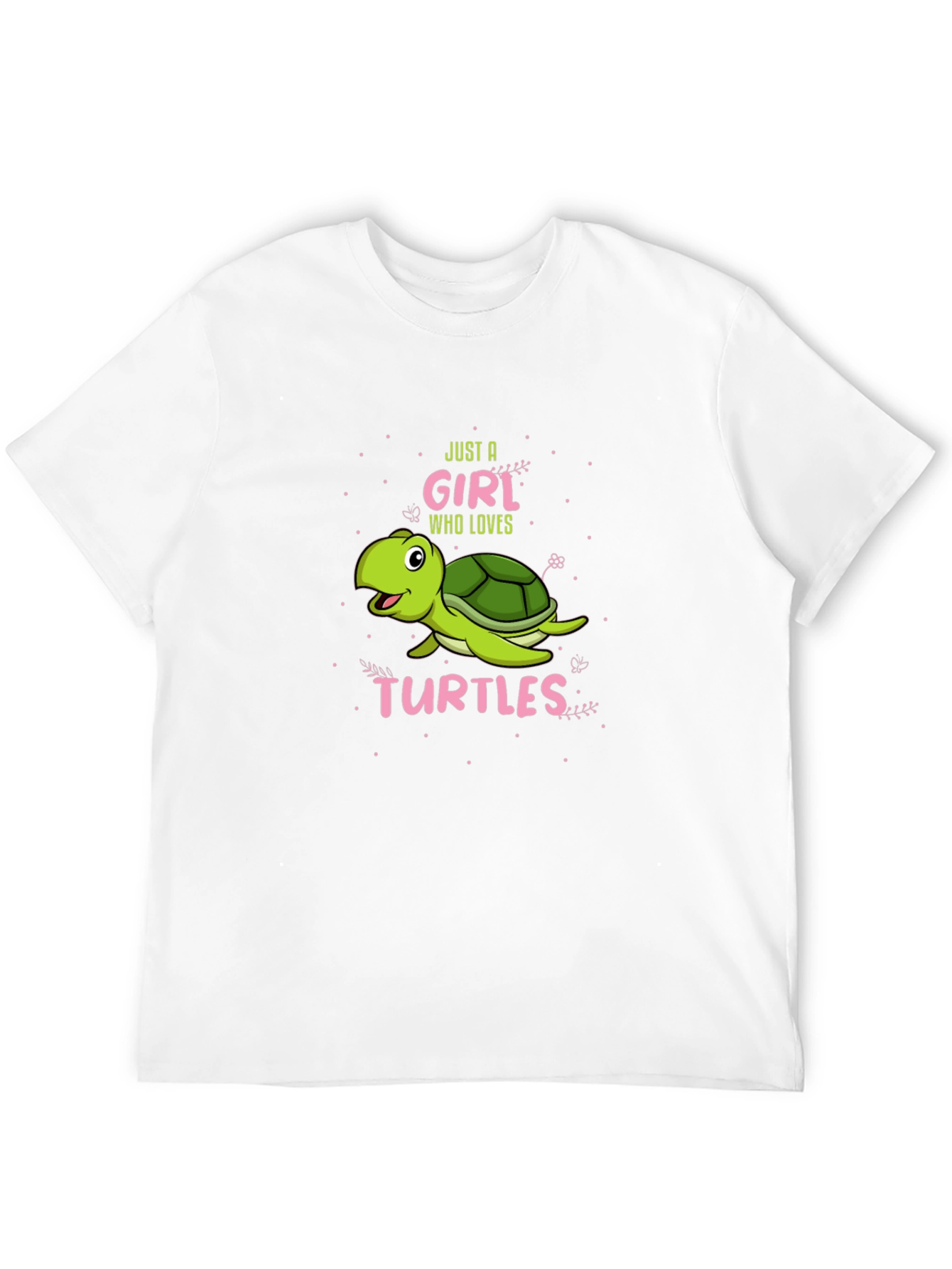 Girl Who Loves Turtles Graphic T-Shirt