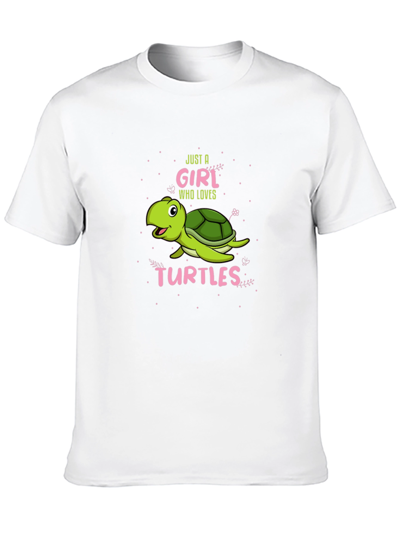 Girl Who Loves Turtles Graphic T-Shirt