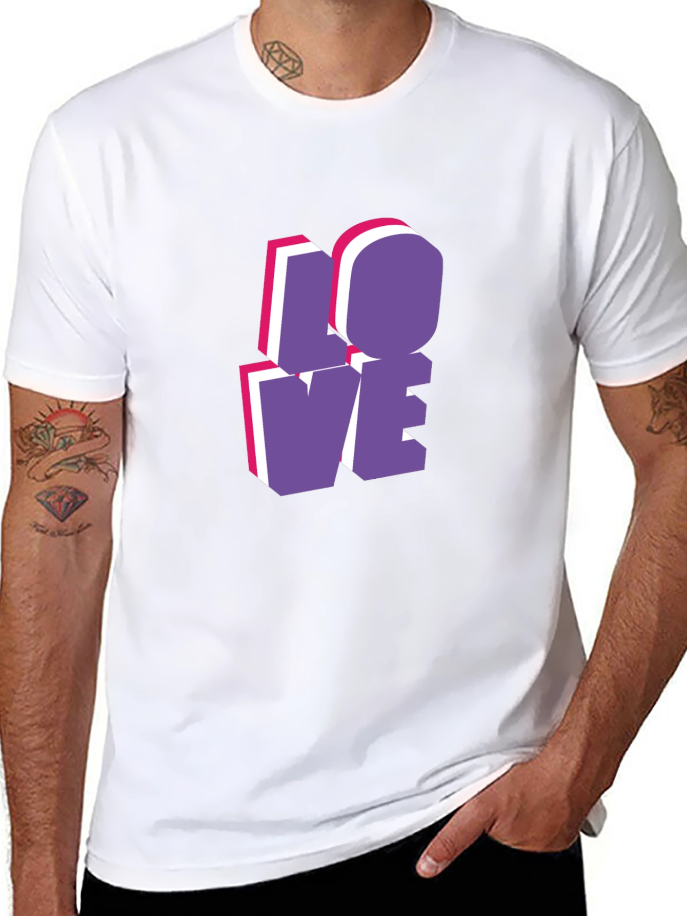 Stylish LOVE Graphic T-Shirt - Casual Wear