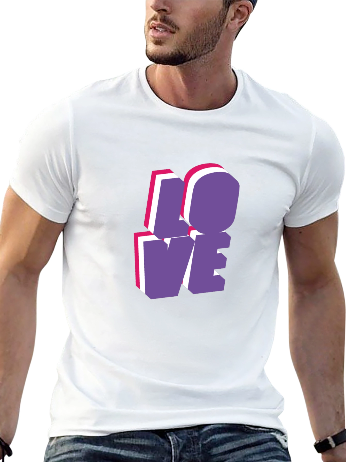 Stylish LOVE Graphic T-Shirt - Casual Wear