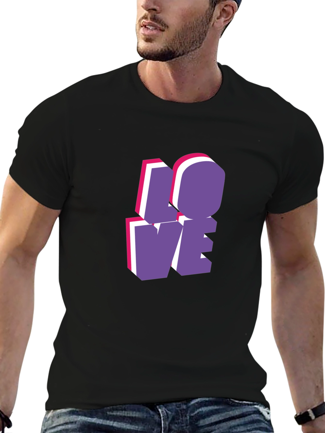 Stylish LOVE Graphic T-Shirt - Casual Wear
