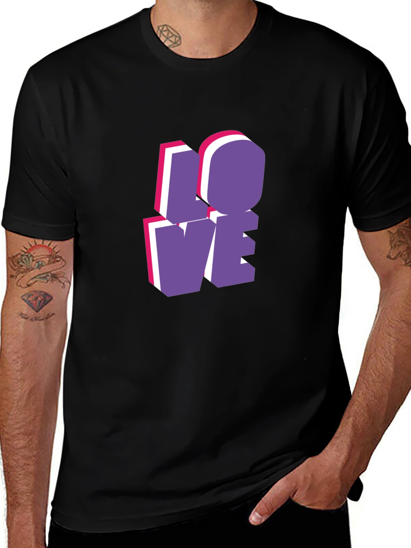 Stylish LOVE Graphic T-Shirt - Casual Wear