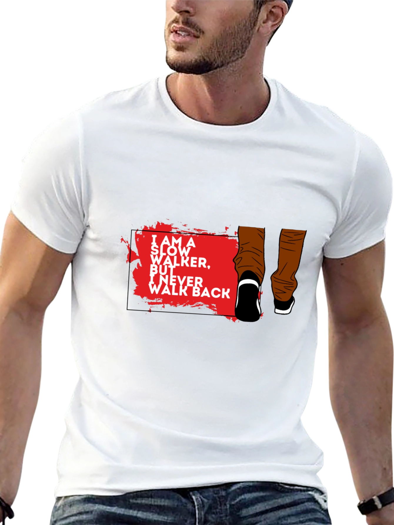 Slow Walker Graphic Tee - Never Walk Back