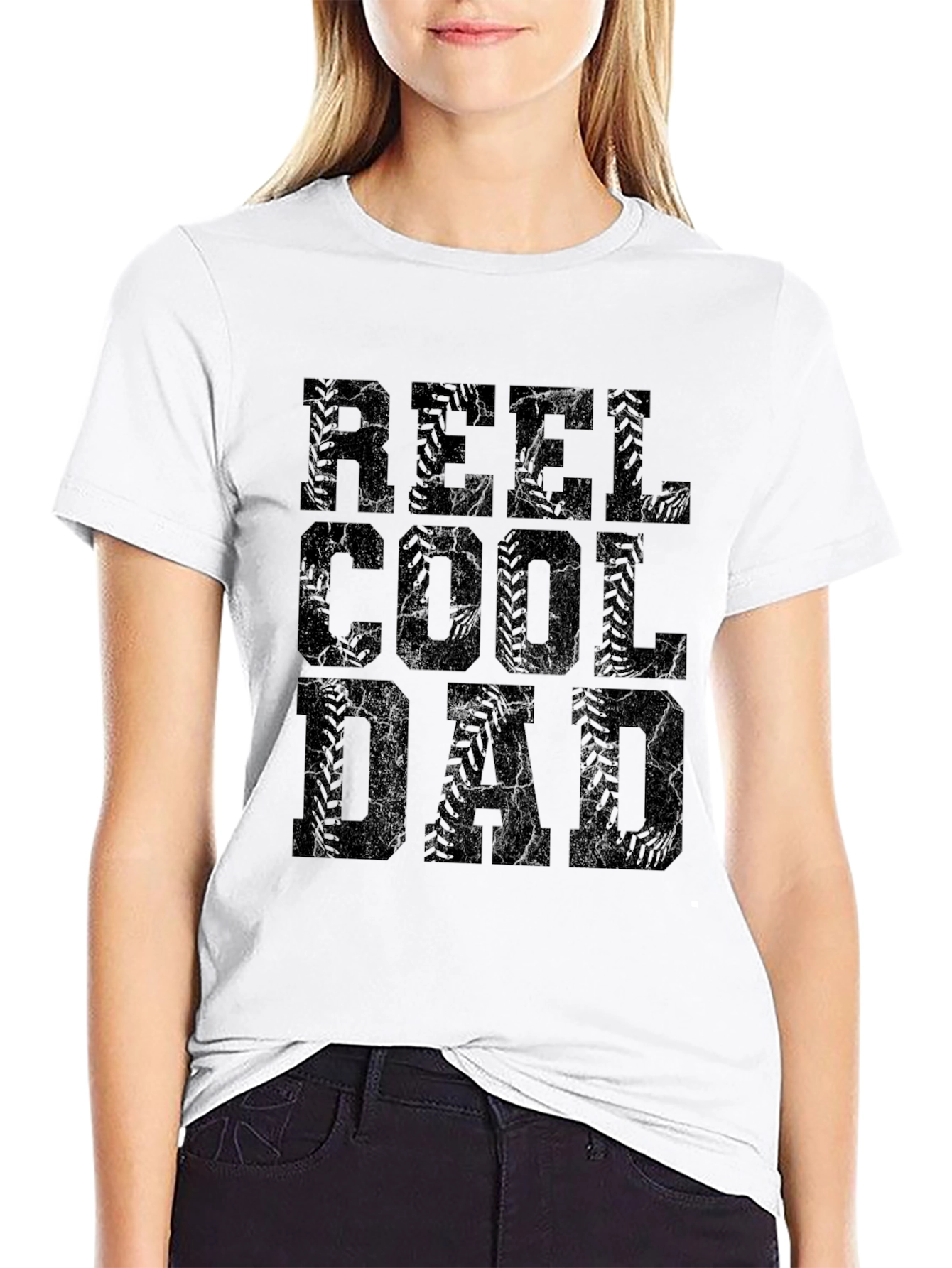 Reel Cool Dad Graphic Tee - Black