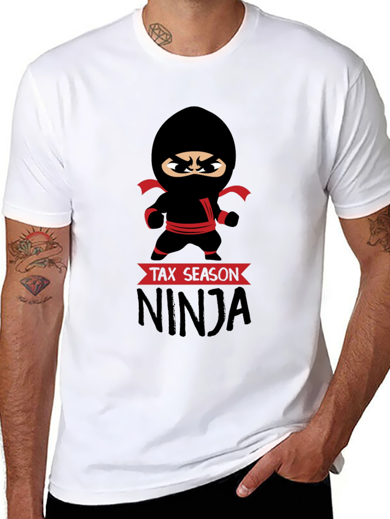 Tax Season Ninja Graphic T-Shirt