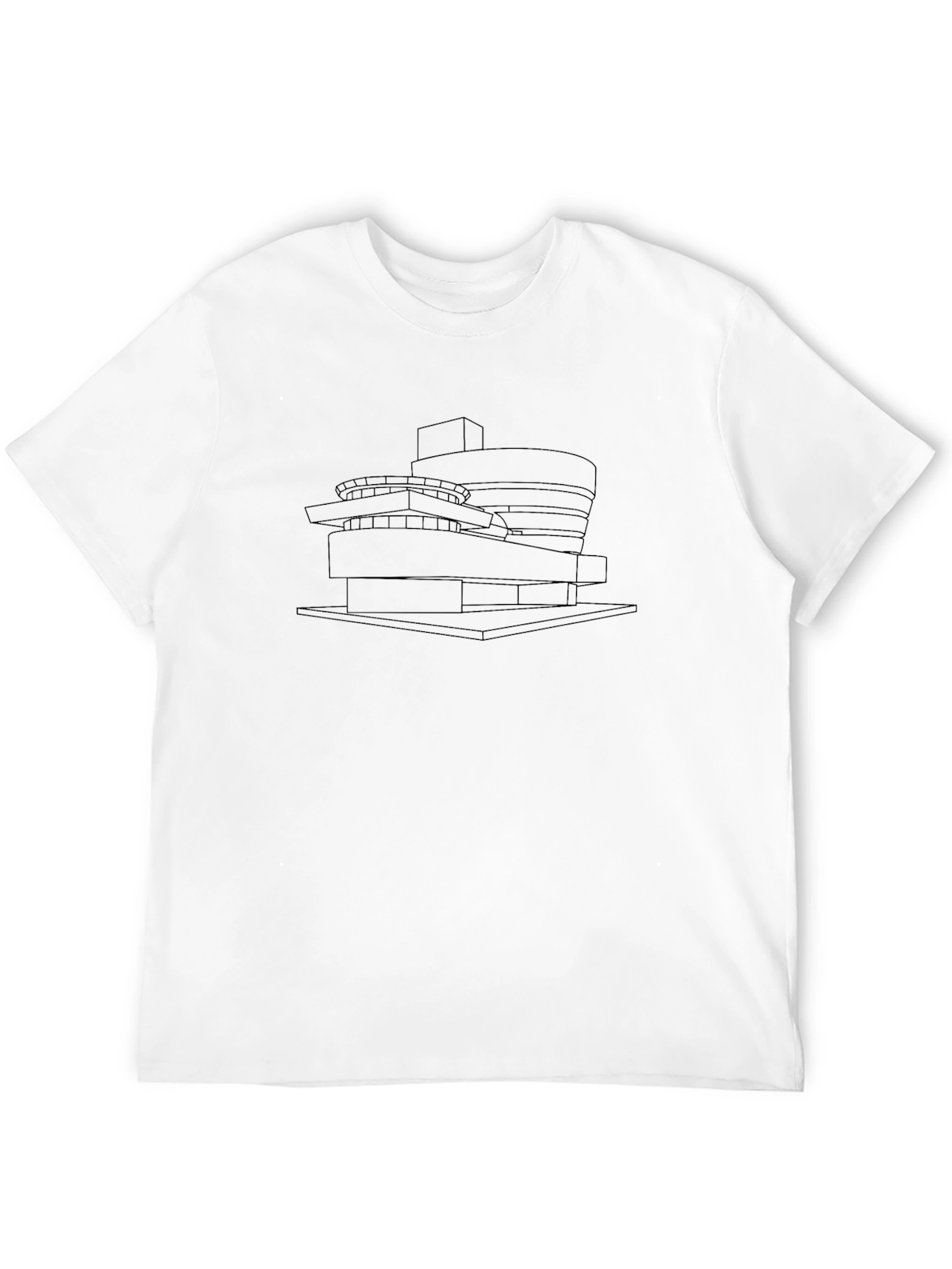 Modern Art Tee: Guggenheim Museum Outline Shirt