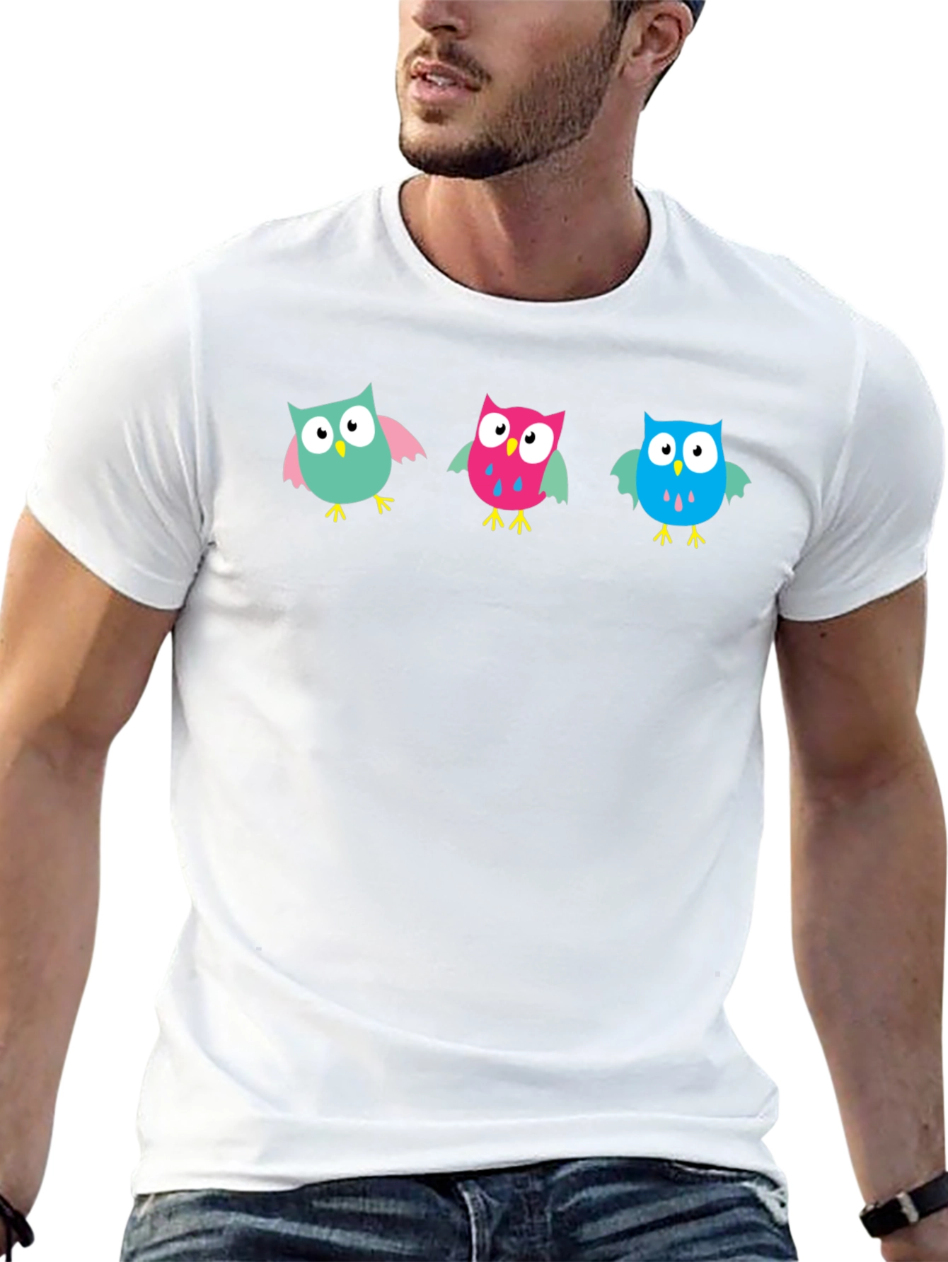 Owl T-Shirt - Cute Cartoon Design