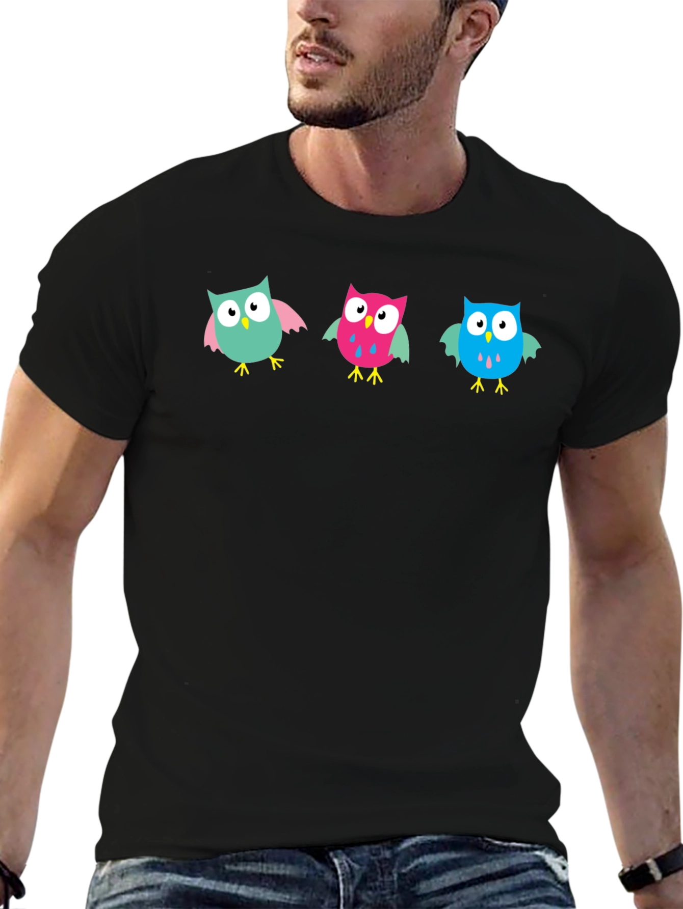 Owl T-Shirt - Cute Cartoon Design