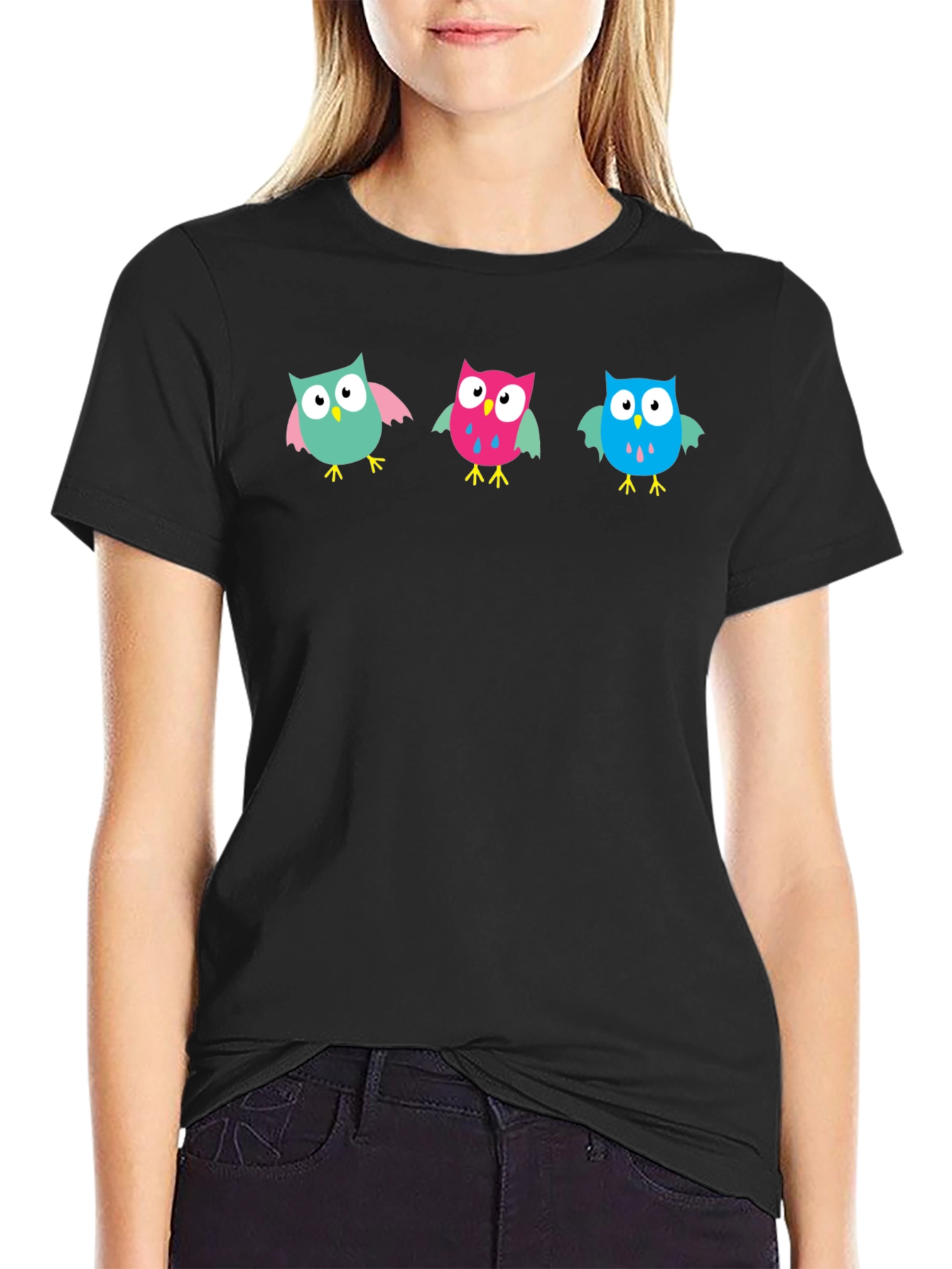Owl T-Shirt - Cute Cartoon Design