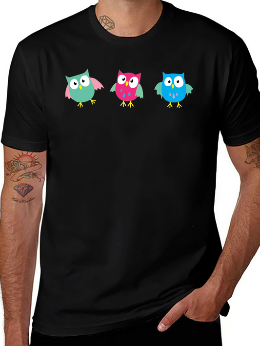 Owl T-Shirt - Cute Cartoon Design