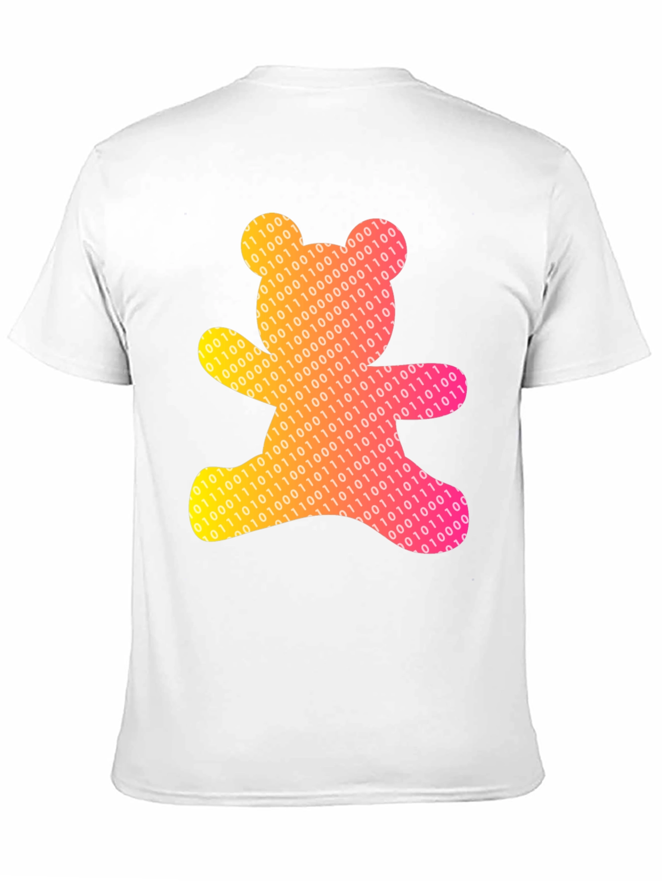 Binary Bear Graphic Tee - Unique Coded Design