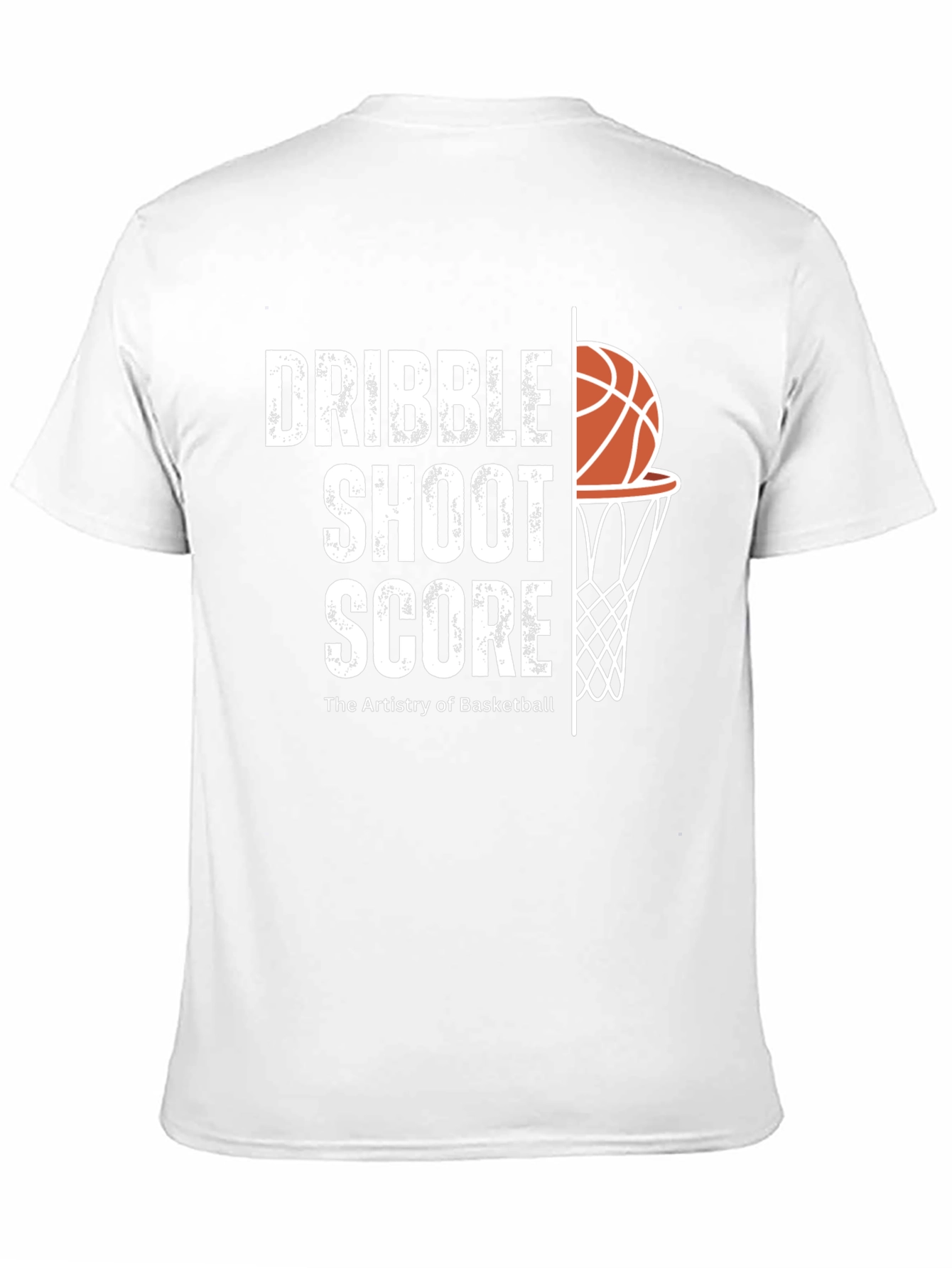 Dribble Shoot Score Basketball Graphic T-Shirt
