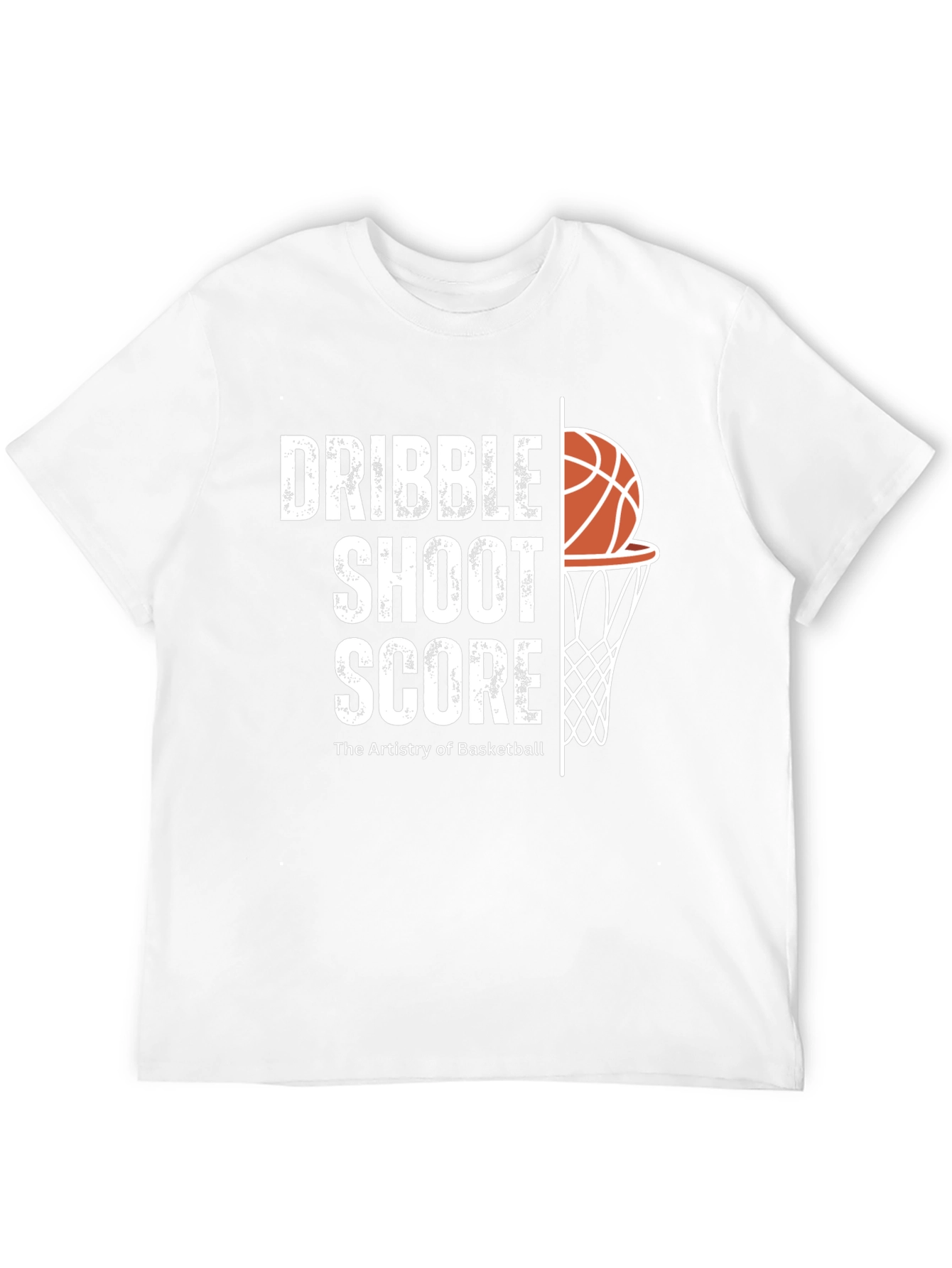 Dribble Shoot Score Basketball Graphic T-Shirt
