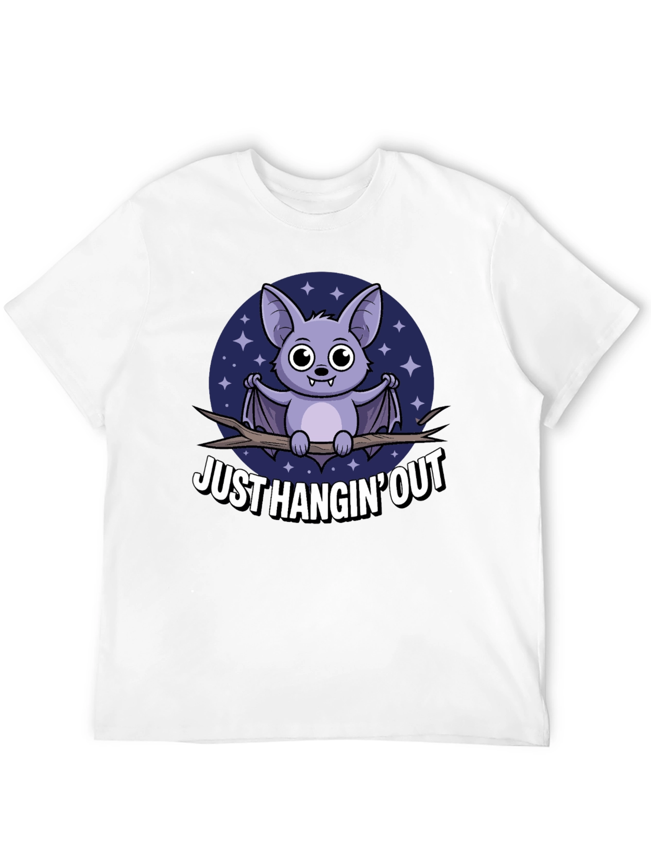 Just Hangin Out Bat Graphic T-Shirt