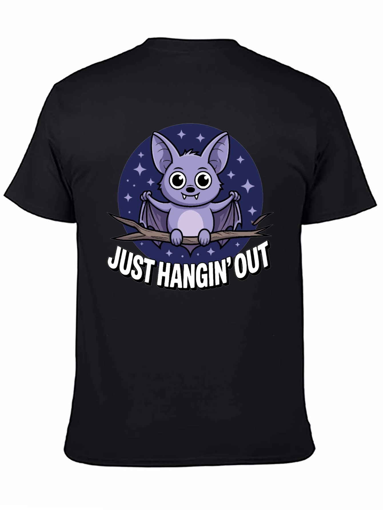 Just Hangin Out Bat Graphic T-Shirt
