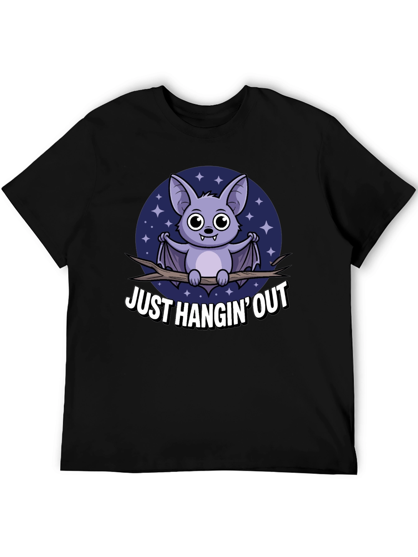 Just Hangin Out Bat Graphic T-Shirt