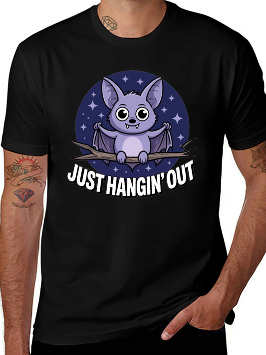 Just Hangin Out Bat Graphic T-Shirt
