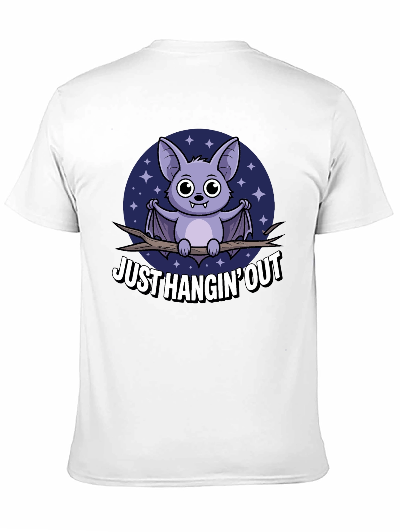 Just Hangin Out Bat Graphic T-Shirt