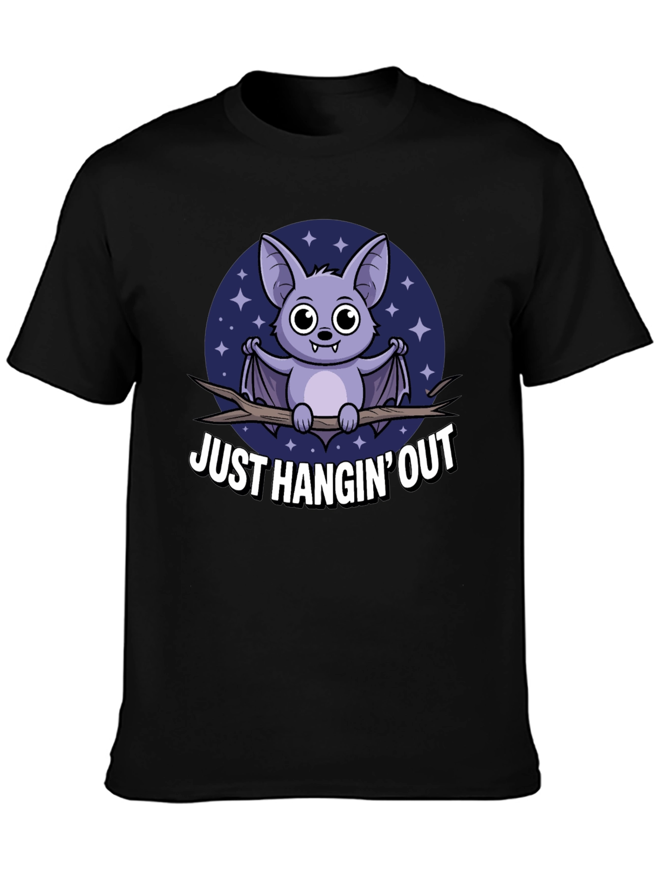 Just Hangin Out Bat Graphic T-Shirt