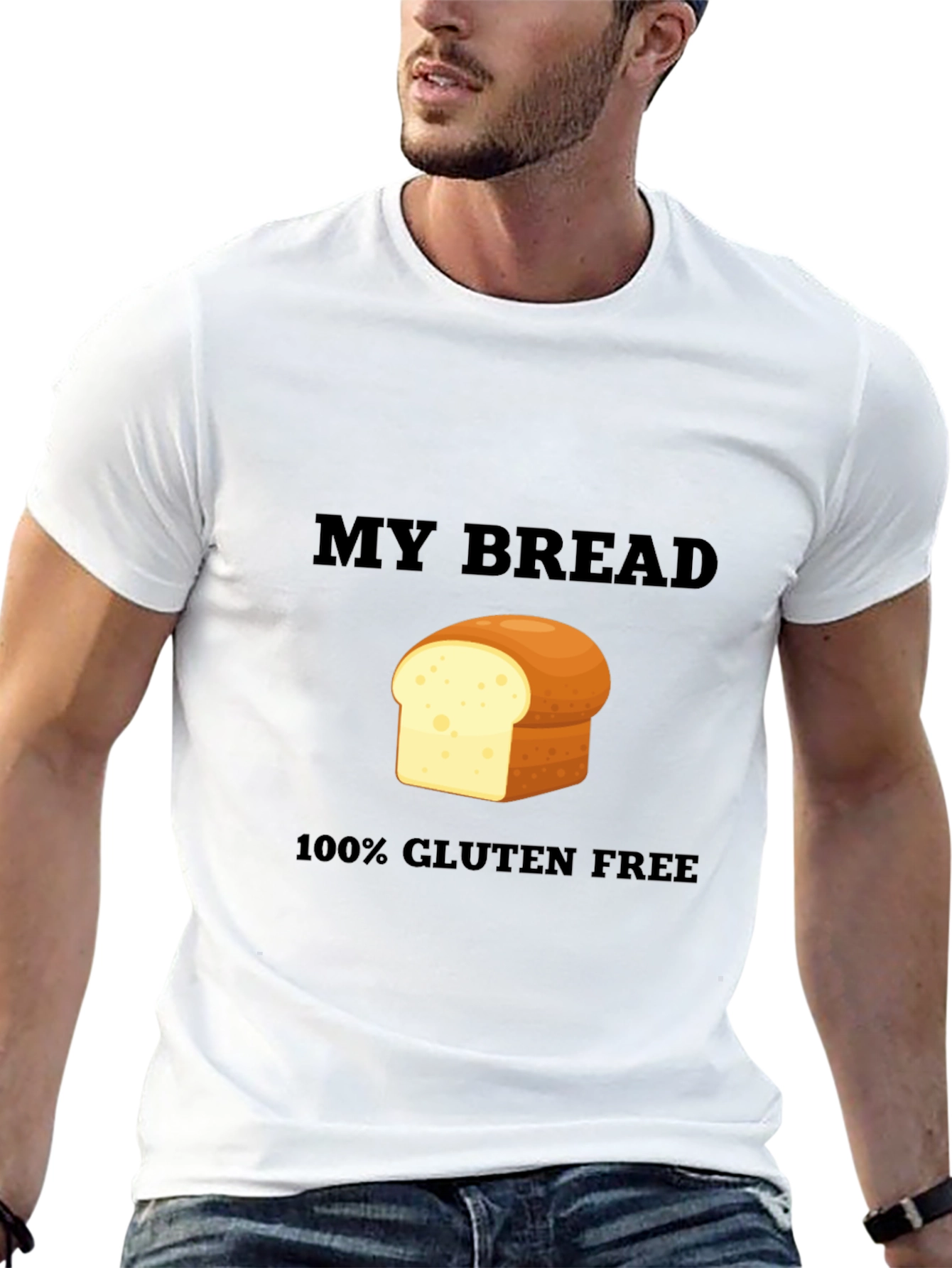Gluten-Free Bread T-Shirt -  Novelty Graphic Tee