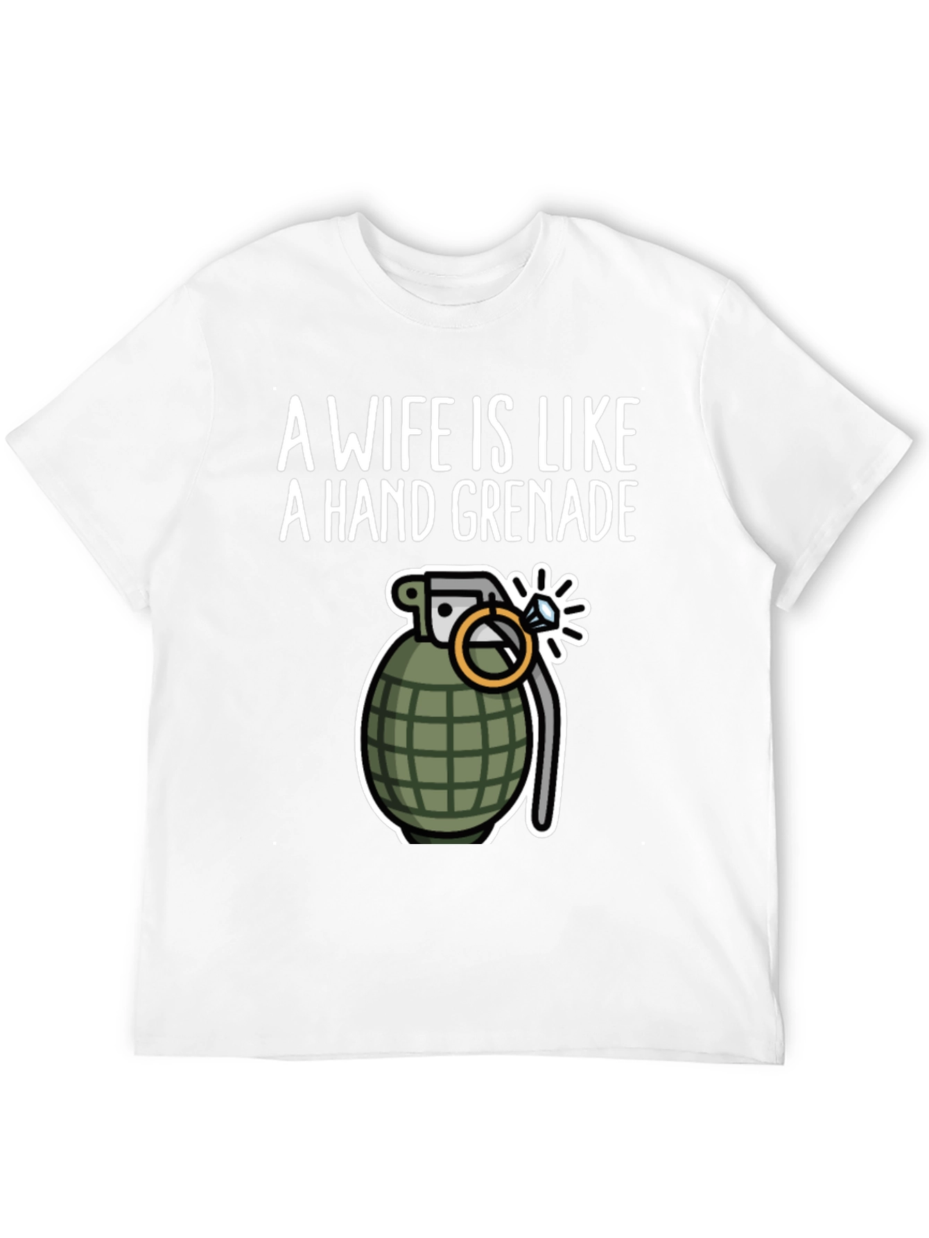 Wife Like a Hand Grenade Funny Graphic Tee