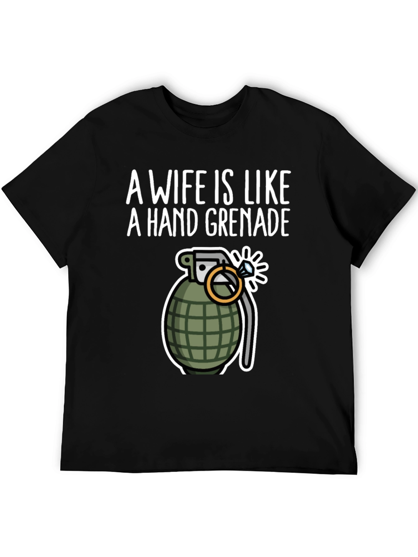 Wife Like a Hand Grenade Funny Graphic Tee